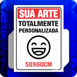 Placa PS - 50x60cm PS 50x60cm  Adesivada Laminada  